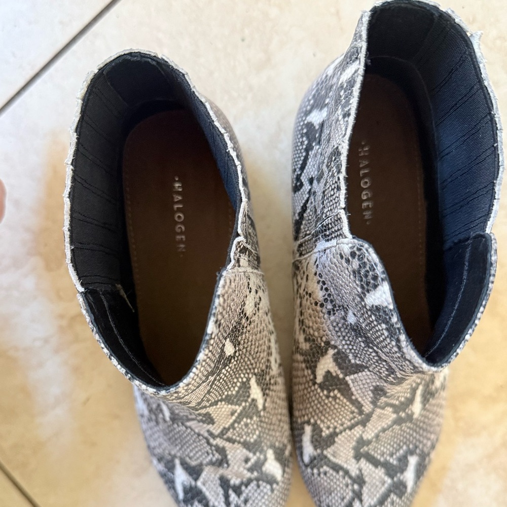 Halogen Snakeskin Booties - Picture 3 of 4